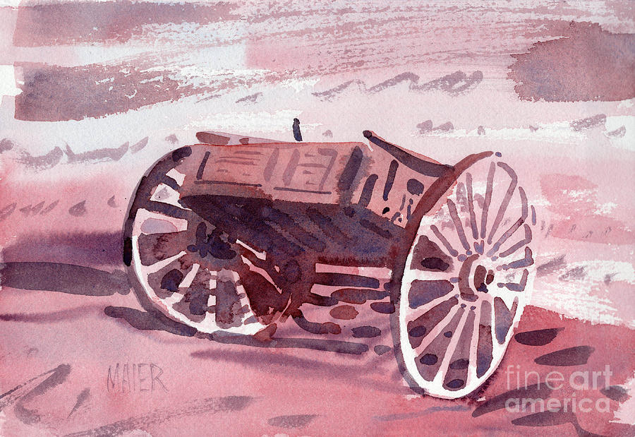 Buckboard Painting by Donald Maier