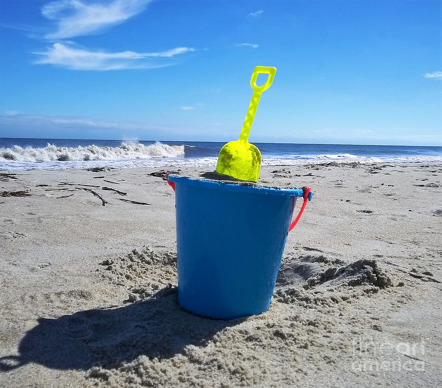 Bucket and Shovel at the Beach2220 Photograph by T Powell Fine Art