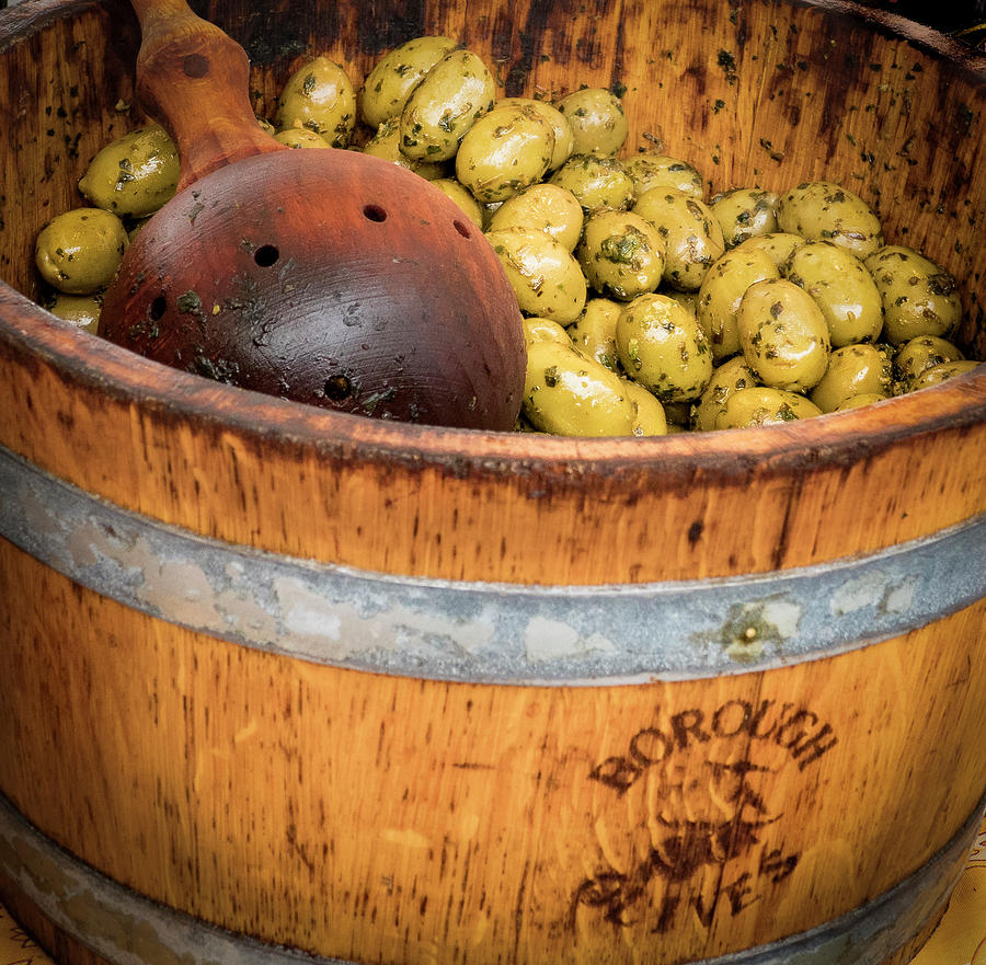 Bucket of Olives Photograph by Jean Noren