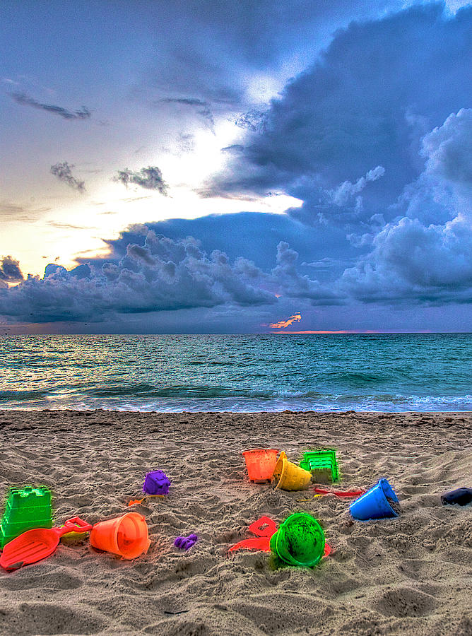 Buckets of Sand Photograph by William Wetmore