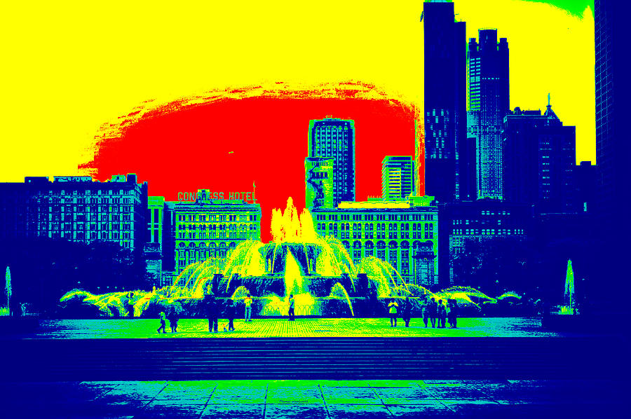 Chicago Photograph - Buckingham Fountain by Thomas Woolworth