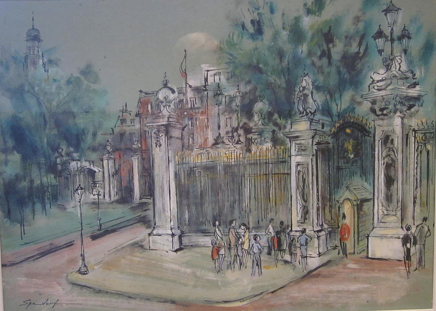 Buckingham Palace Painting by Lily Spandorf