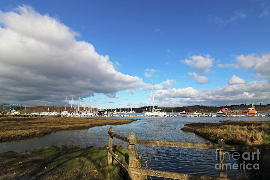 Bucklers Hard Harbour on the Beaulieu River UK Photograph by Julia Gavin