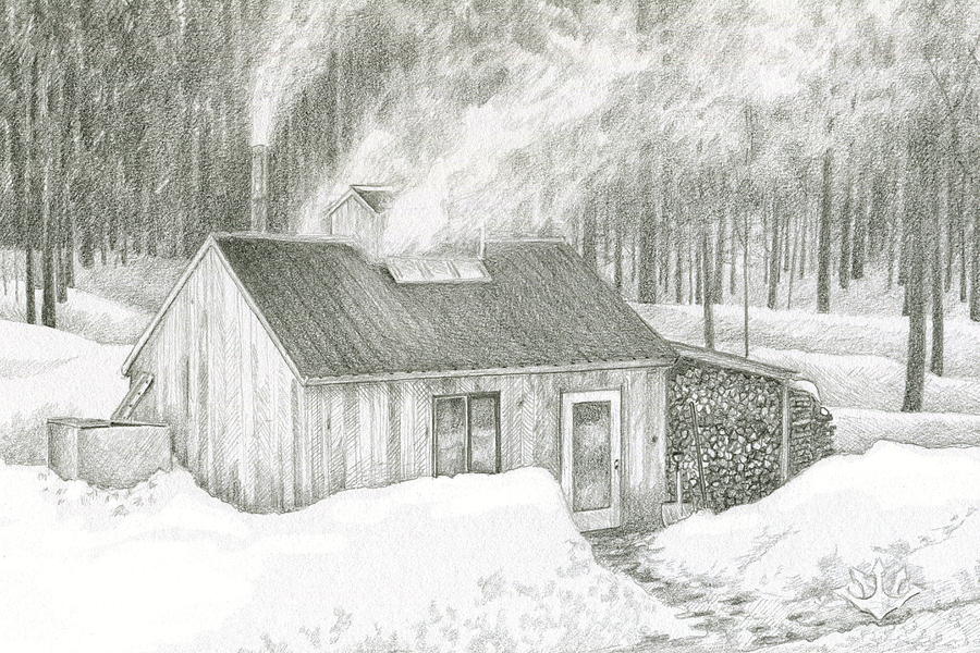 Bucklin Sugar House Drawing by Harry Moulton