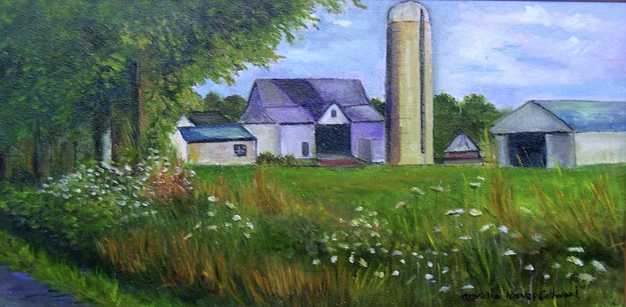 Bucks County Farm Painting by Aurelia Nieves-Callwood