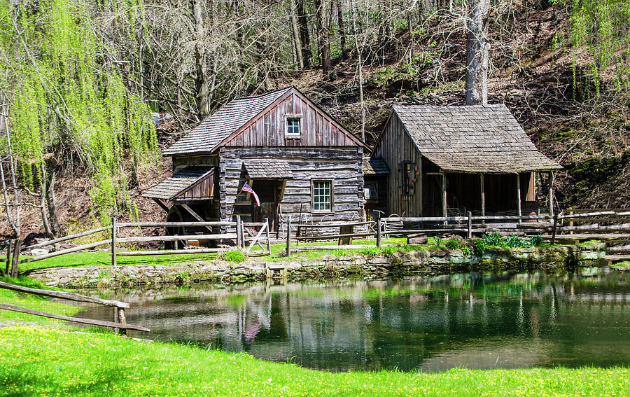 Bucks County in the Spring - Cuttalossa Mill Photograph by Bill Cannon