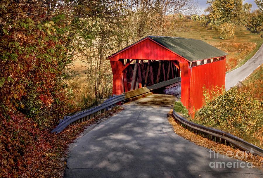 Buckskin Covered Bridge 35-71-02 Ross County Ohio Photograph by Robert ...