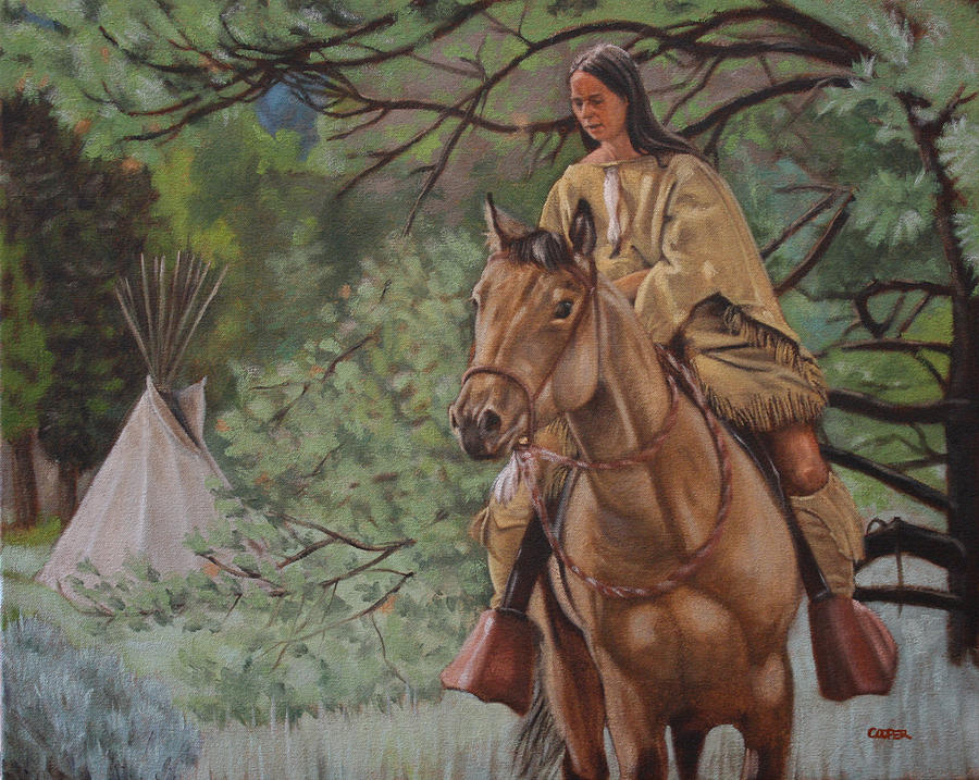 Buckskins Painting by Todd Cooper