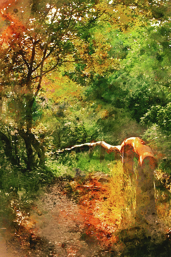 Bucolic Paradise - 01  Painting by AM FineArtPrints