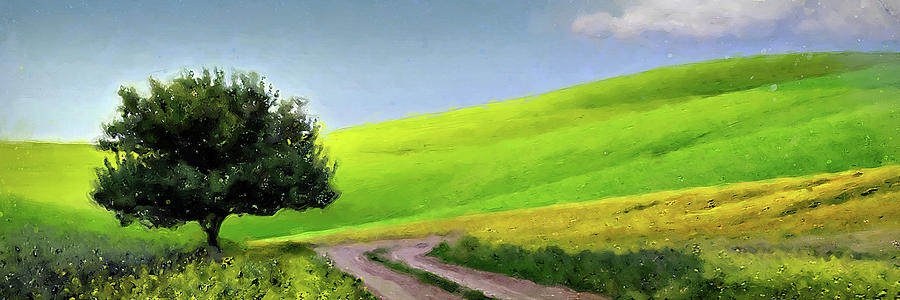 Bucolic Paradise - 14 Painting by AM FineArtPrints