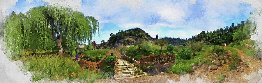 Bucolic Paradise - 16 Painting by AM FineArtPrints