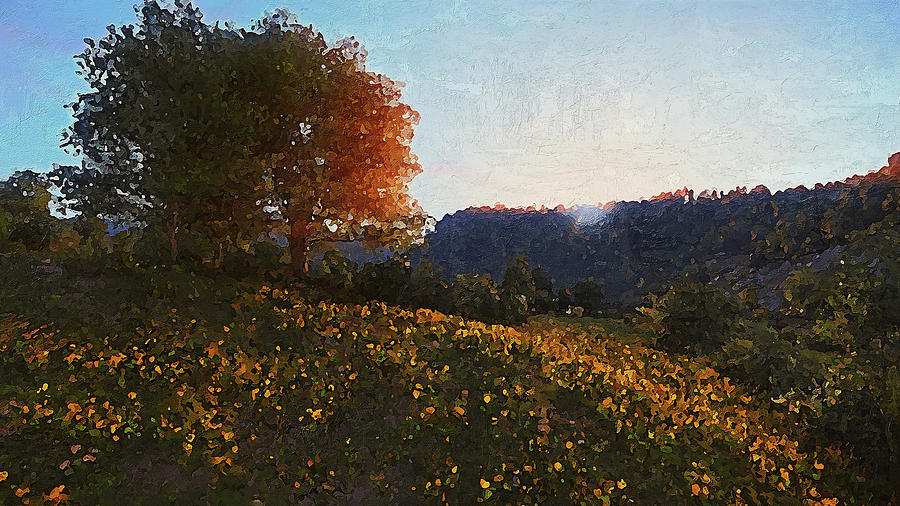 Bucolic Paradise - 19 Painting by AM FineArtPrints