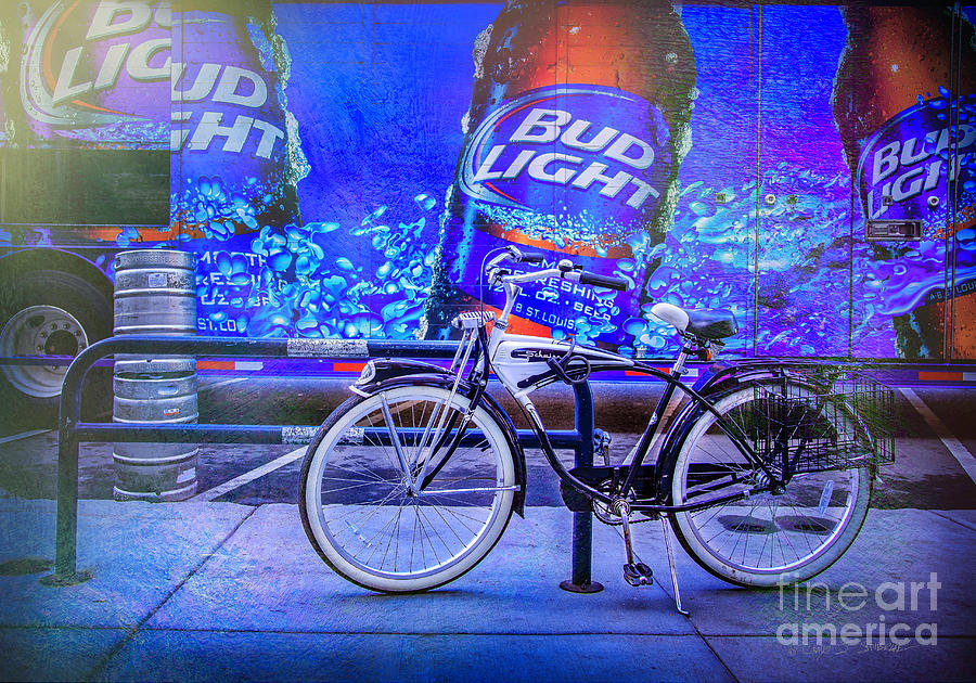 Bud Light Schwinn Bicycle Photograph by 