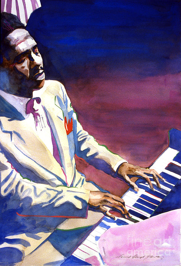 Bud Powell Piano Bebop Jazz Painting by David Lloyd Glover