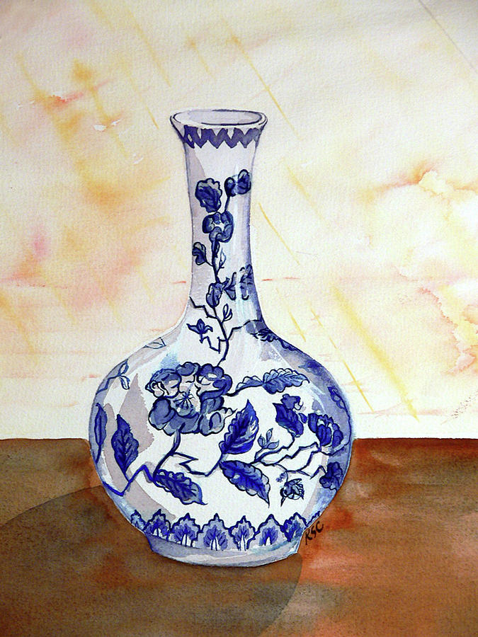 Bud Vase Painting by Karen Coggeshall