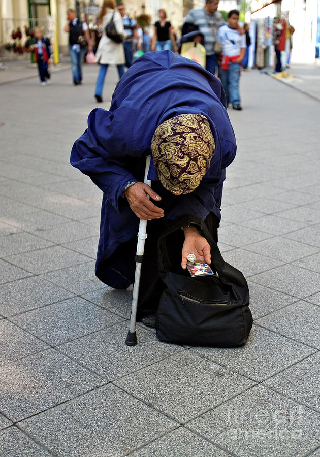 Budapest Beggar Photograph by Madeline Ellis