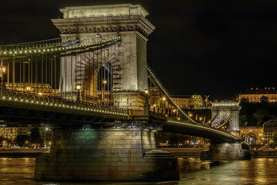 Budapest Chain Bridge Photograph by Steven Sparks