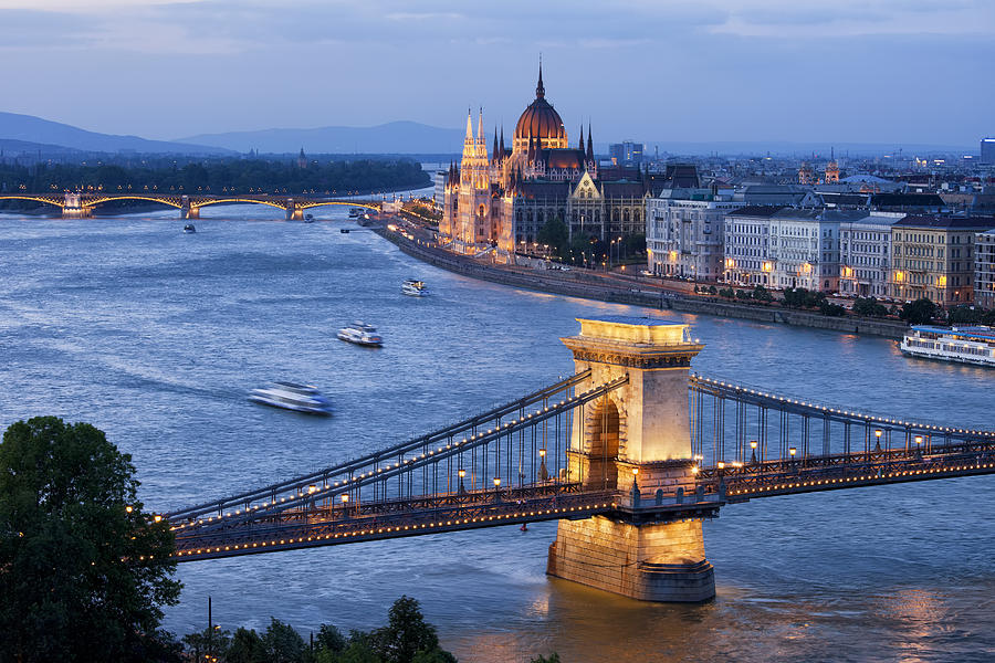 Budapest Cityscape at Dusk Photograph by Artur Bogacki