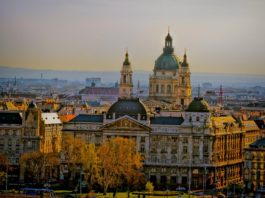 Architecture Photograph - Budapest Cityscape by Claude LeTien