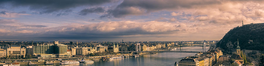 Budapest Panorama II Photograph by Joan Carroll