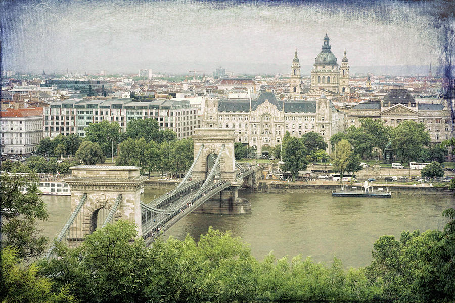 Architecture Photograph - Budapest Postcard by Eric Bjerke Sr