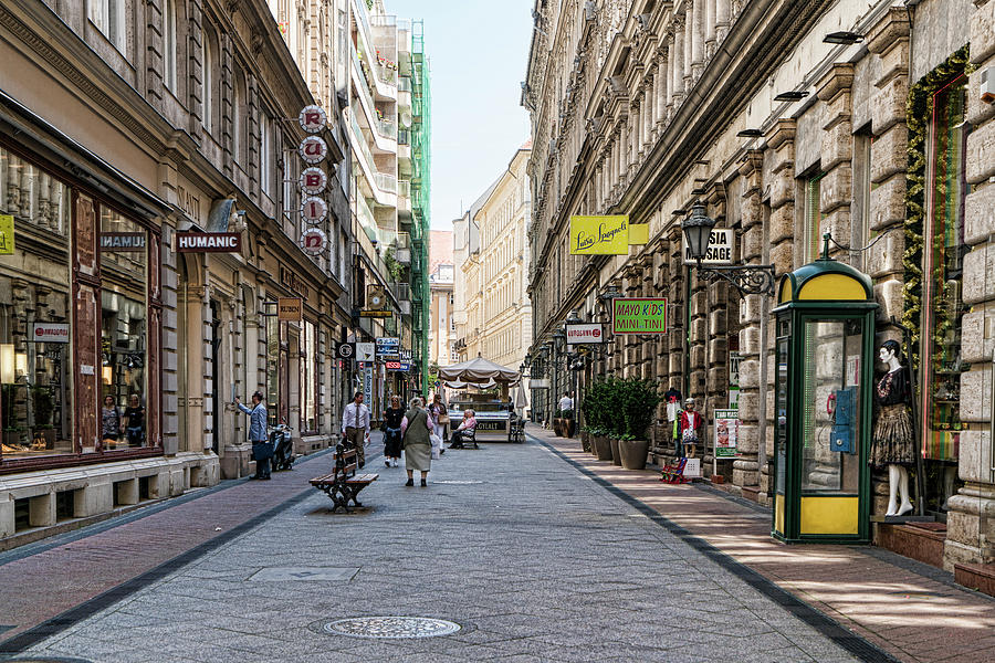 Budapest Street Scene Photograph by Sharon Popek