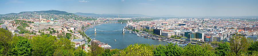 Budapest wide format Panorama Photo Photograph by Matthias Hauser