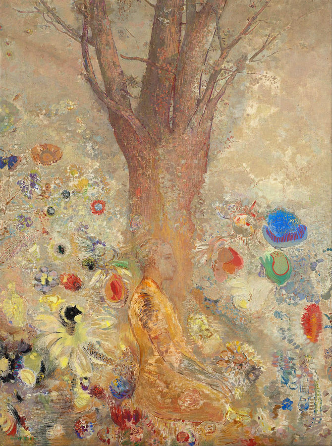 Buddah In His Youth, 1904 Painting by Odilon Redon - Fine Art America