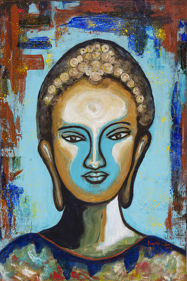 Buddha 1 Painting by Ingrid Coke - Fine Art America