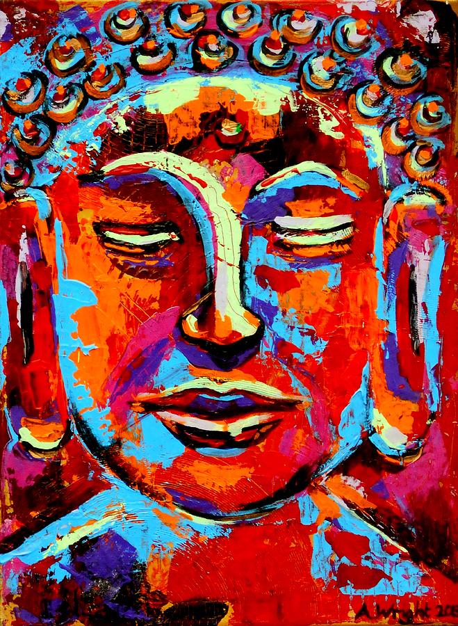 Buddha 2 Painting by Angie Wright