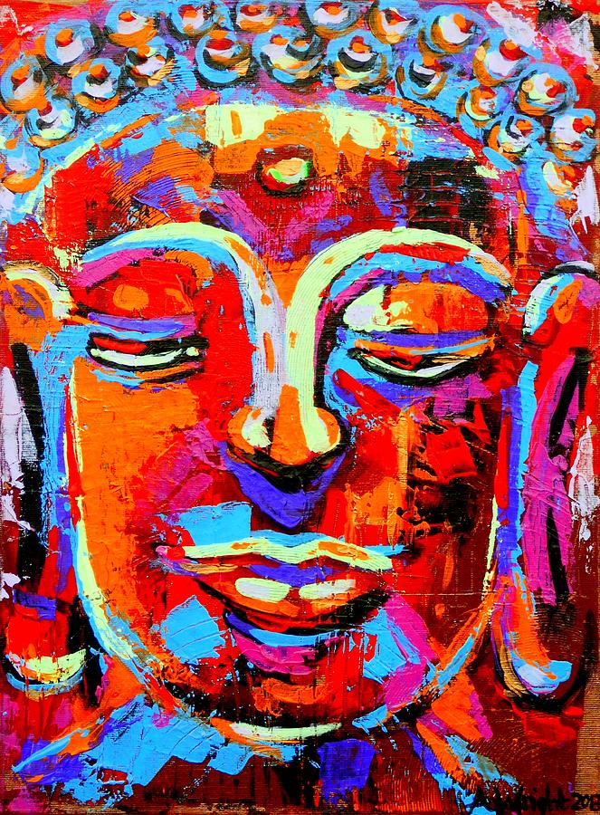 Buddha 3 Painting by Angie Wright