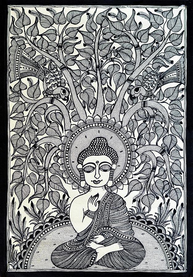 Buy Meditating Buddha Under Tree of Life Online in India  Etsy