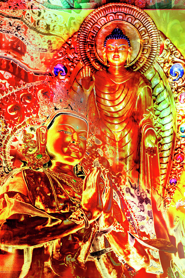 Buddha Art Digital Art by 2bhappy4ever