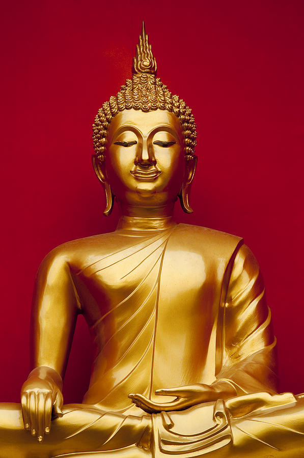 Buddha at Wat Bupparam - Thailand Photograph by Greg Vaughn - Printscapes