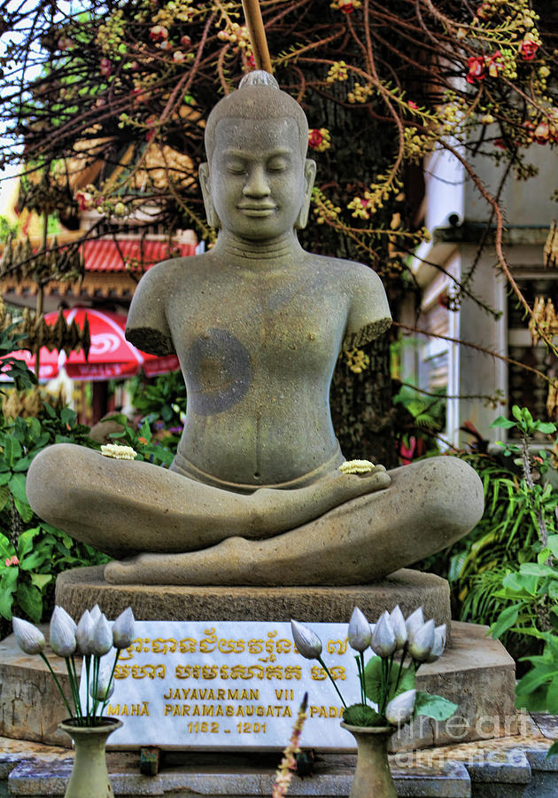 Buddha Cambodia  Photograph by Chuck Kuhn