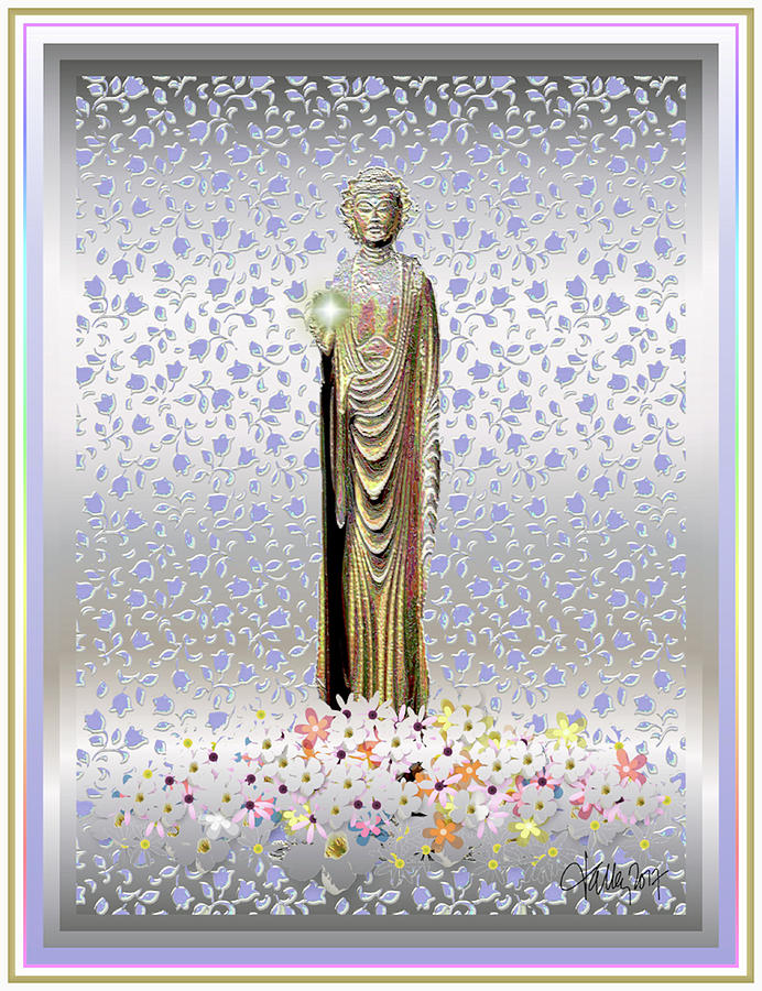 Buddha Dream Mixed Media by Larry Talley