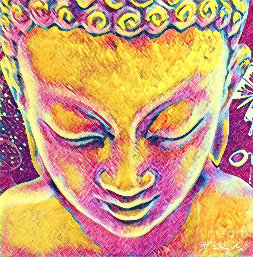 Buddha Digital Art - Buddha Dreams by Julie Hoyle