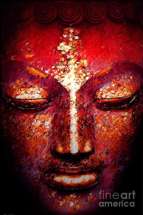 Buddha  Face Digital Art by William Meemken