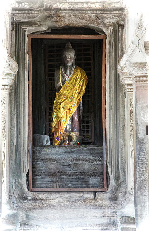Buddha Gold II Angkor Wat  Photograph by Chuck Kuhn