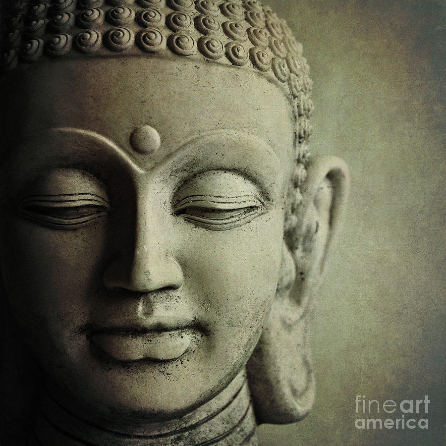 Buddha head Photograph by Lyn Randle