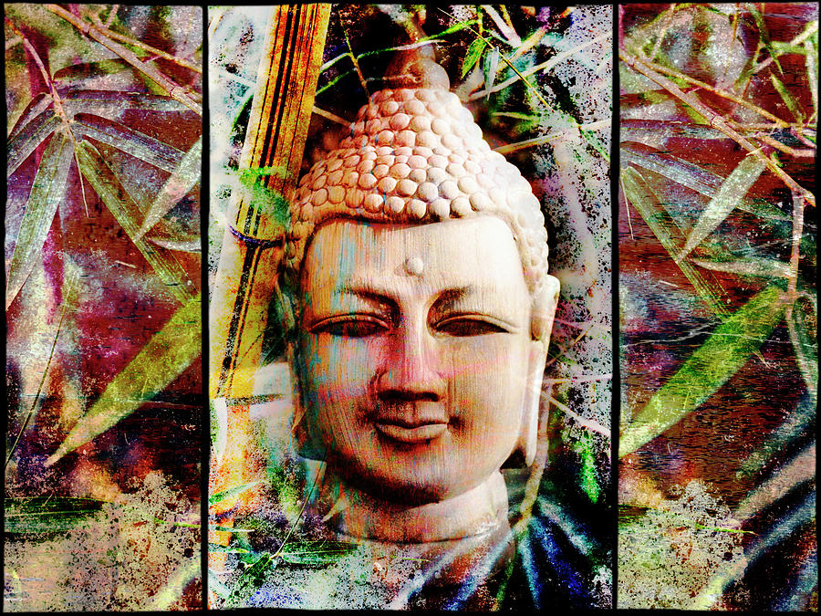 Buddha In Bamboo Photograph