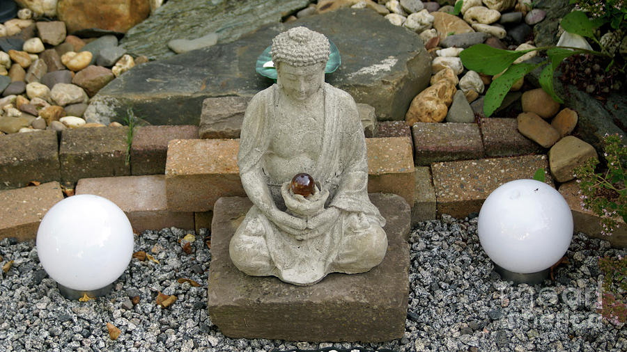 Buddha In The Garden Photograph