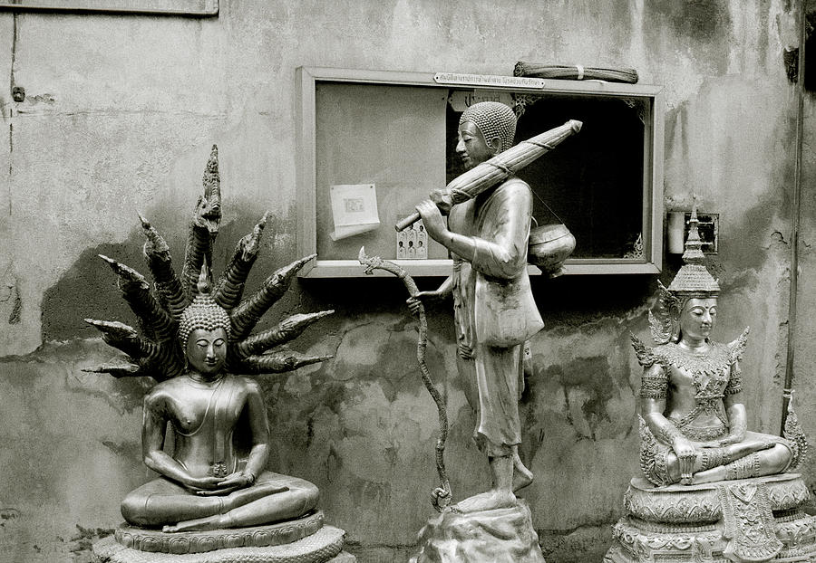 Buddha In The Streets Of Bangkok Photograph by Shaun Higson