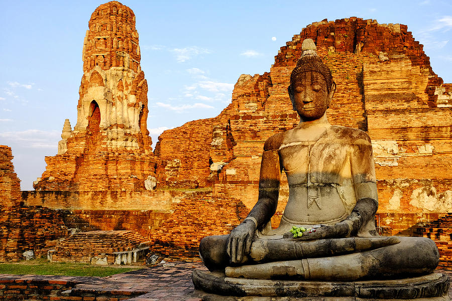 Buddha in Wat Mahathat Photograph by Fabrizio Troiani