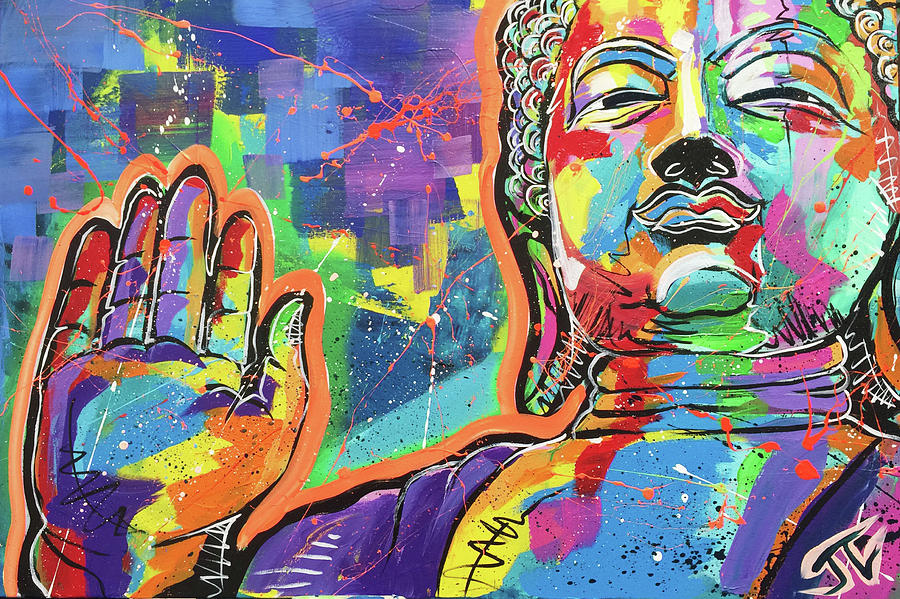 Buddha Painting - Buddha  by Jay V Art