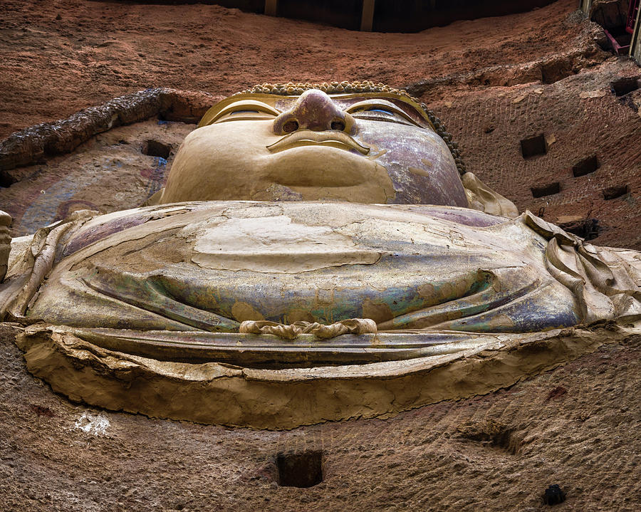 Buddha Maijishan Grottoes Tianshui Gansu China Photograph by Adam Rainoff