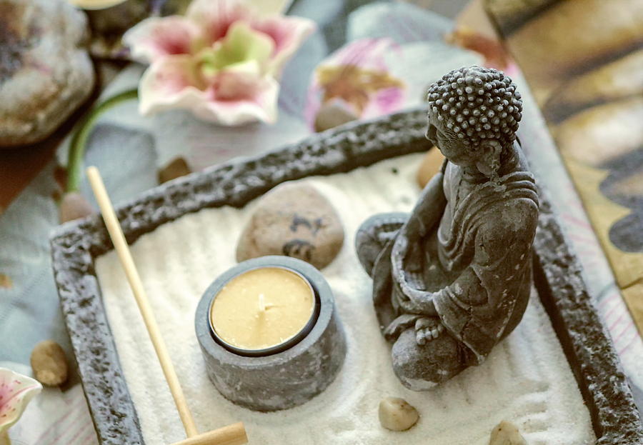Buddha meditating decoration Photograph by Elenarts - Elena Duvernay photo