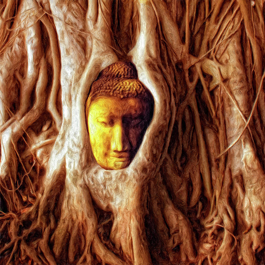 Buddha of the Banyan Tree Painting by Dominic Piperata