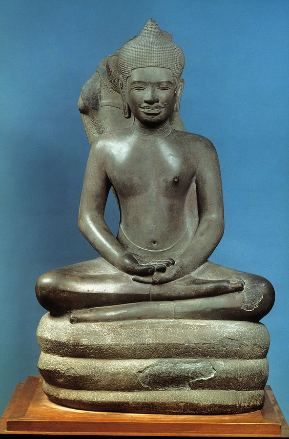 Buddha On The Naga Photograph by Granger