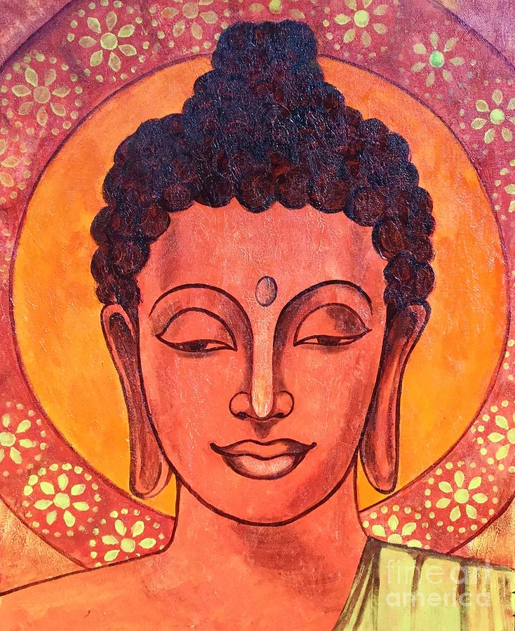 Buddha Radiance Painting by Pratibha Madan - Fine Art America